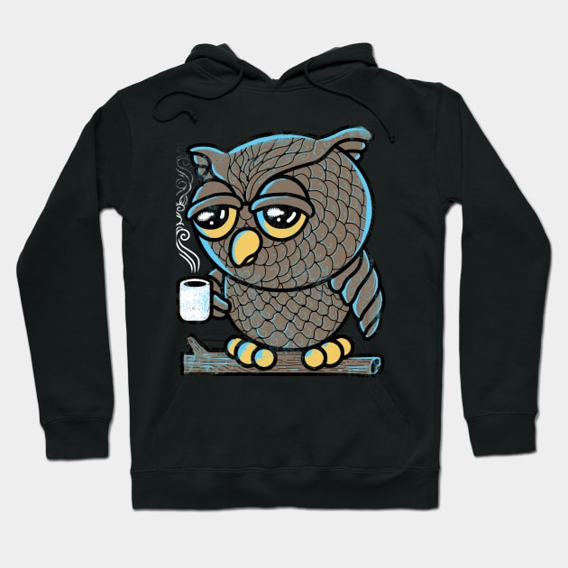 Owl I Want is Coffee Hoodie by qetza